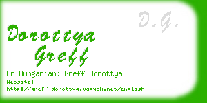 dorottya greff business card